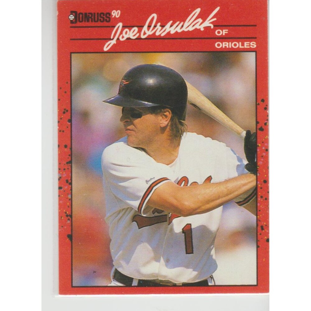 Joe Orsulak 1990 Donruss Error / No dot after INC.